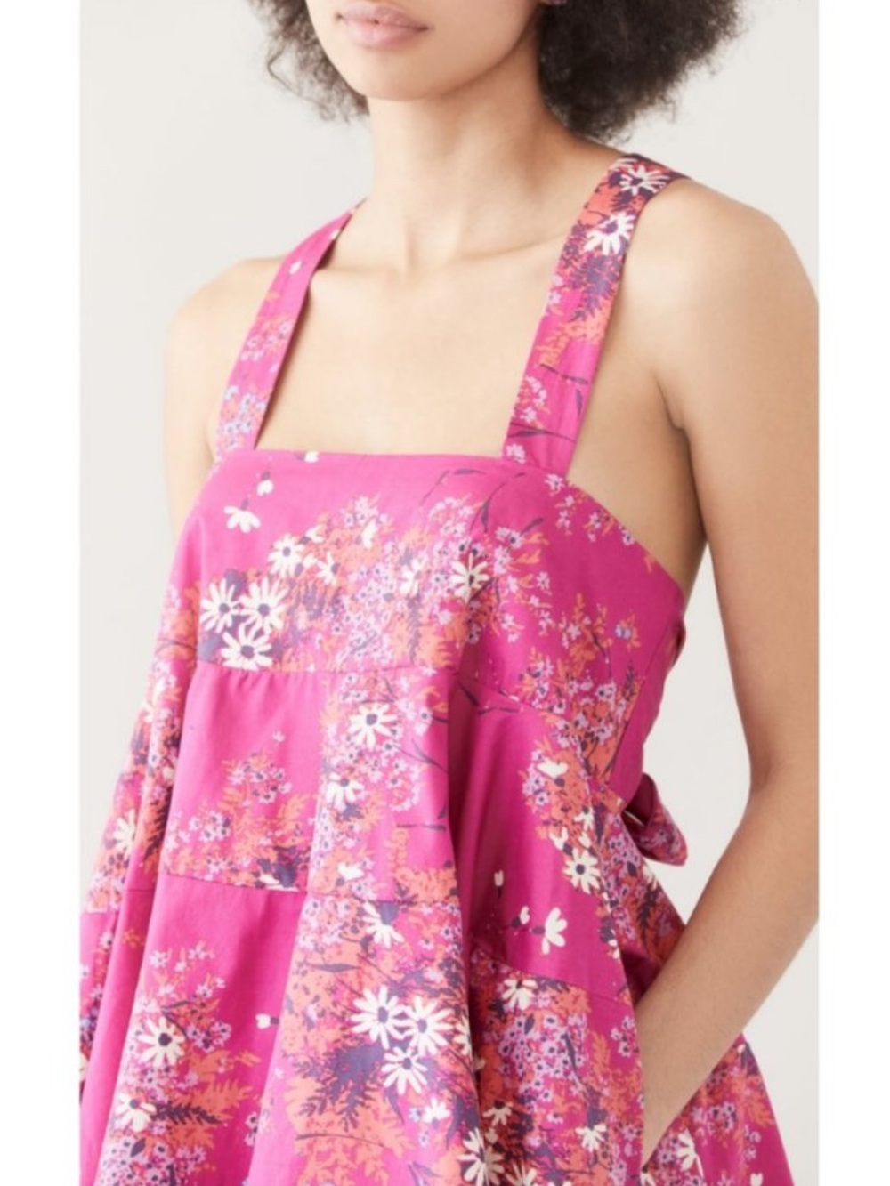 Free people floral mini dress with pockets - Picture 6 of 9